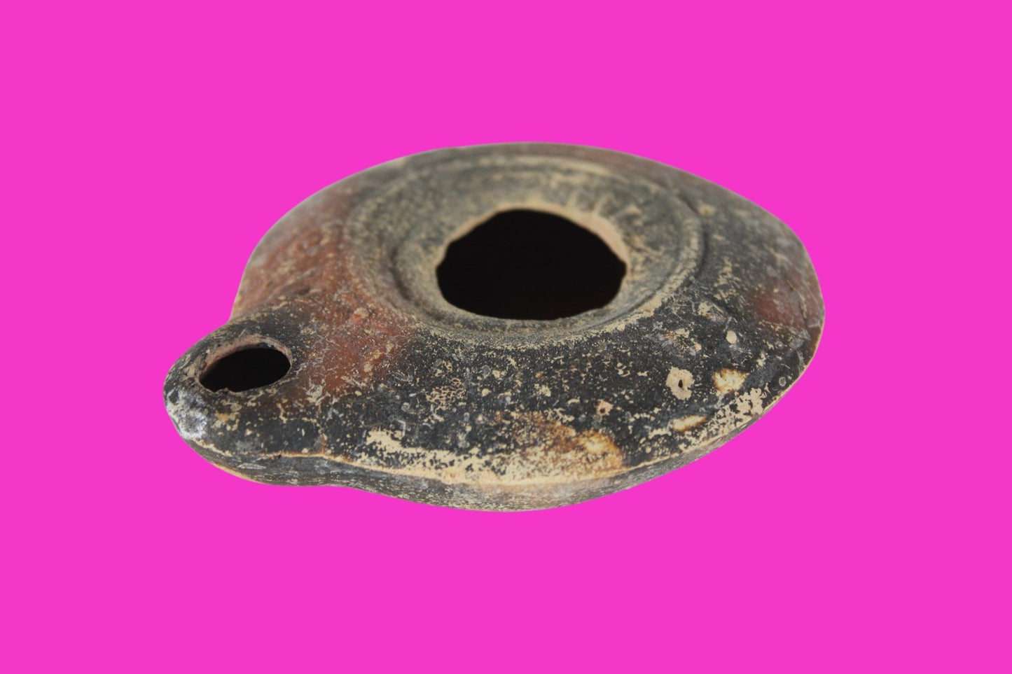 Holy Land Oil Lamp Ancient Artifact Time of Jesus & Apostles 313-636 AD COA 150
