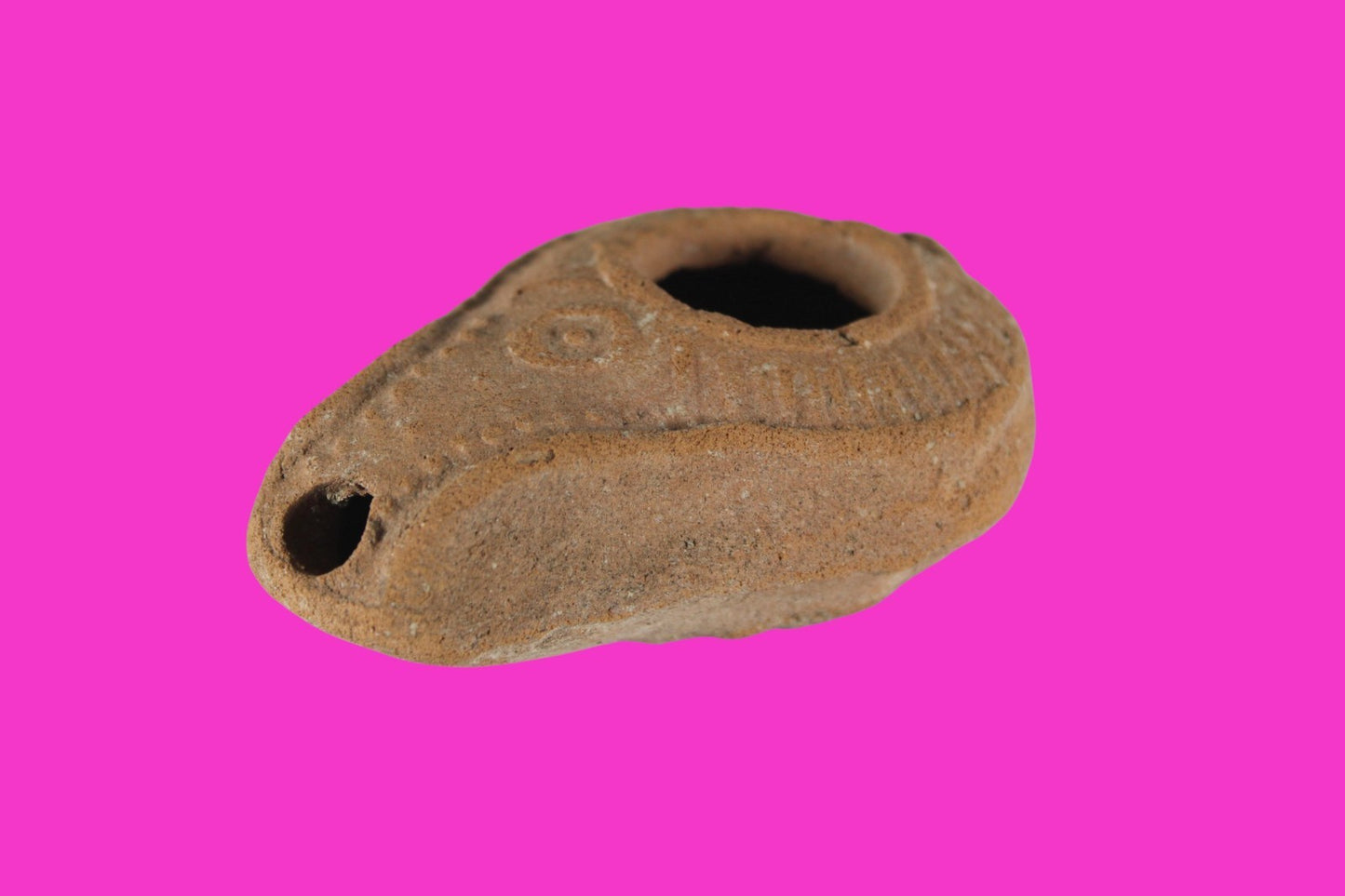 Holy Land Oil Lamp Ancient Artifact Time of Jesus & Apostles 63BC-323AD COA 152