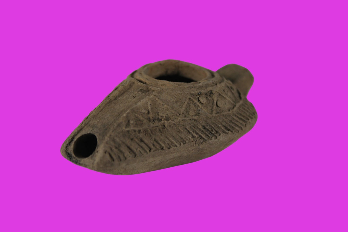 Ancient Holy Land Oil Lamp Artifact From Jesus Christ Homeland 400-600AD COA 37
