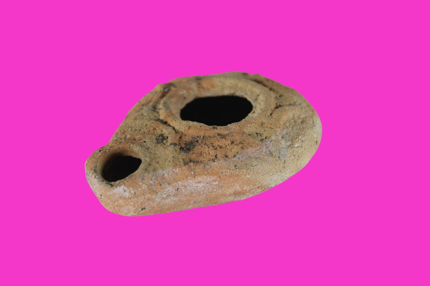 Holy Land Oil Lamp Ancient Artifact Time of Jesus & Apostles 63BC-323AD COA 162