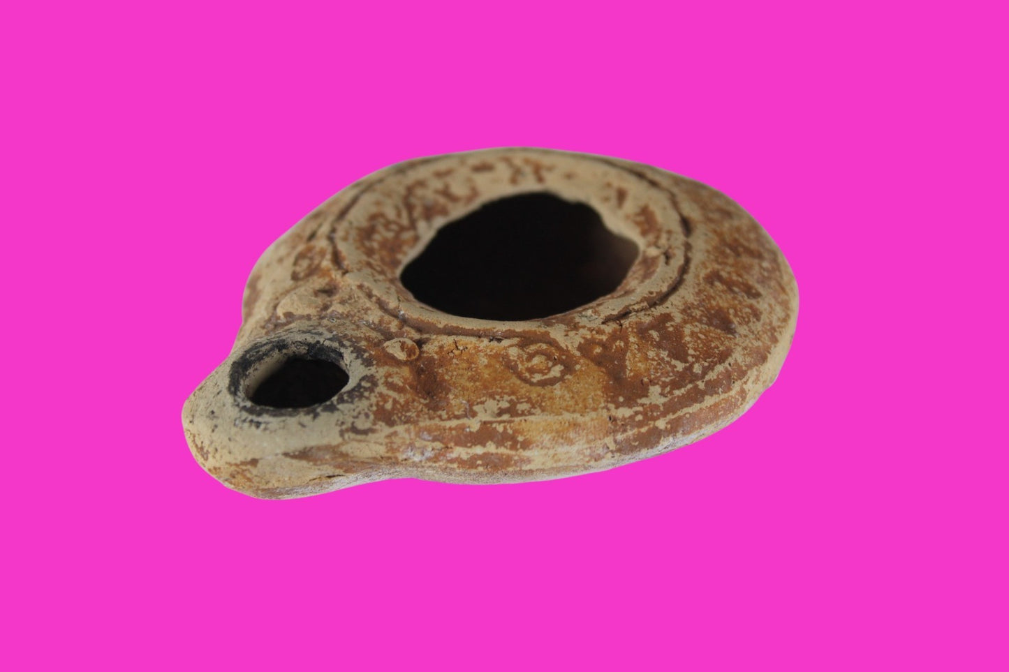 Holy Land Wine Juglet Time Of Joshua Made by Tribe of Dan in Tel Yahud COA Z05