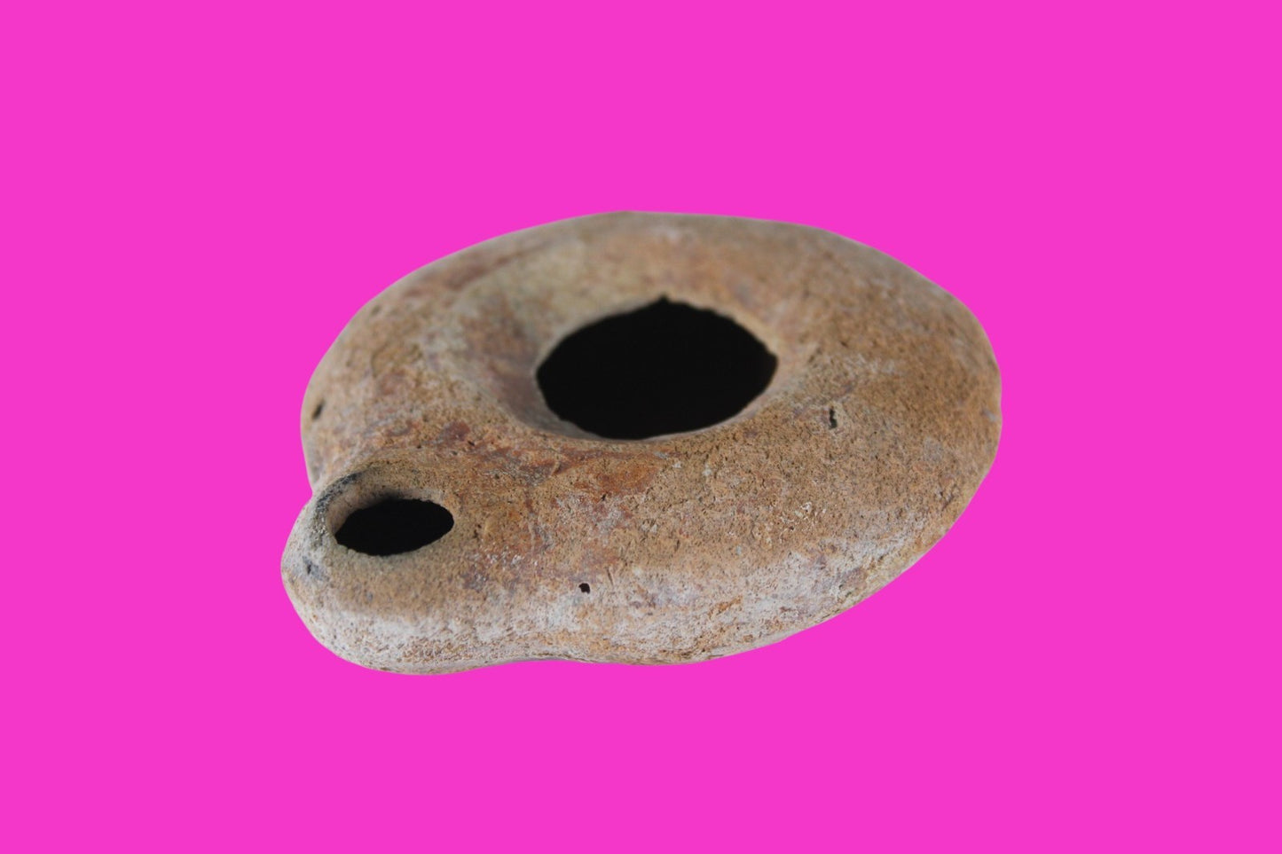 Holy Land Oil Lamp Ancient Artifact Time of Jesus & Apostles 63BC-323AD COA 161