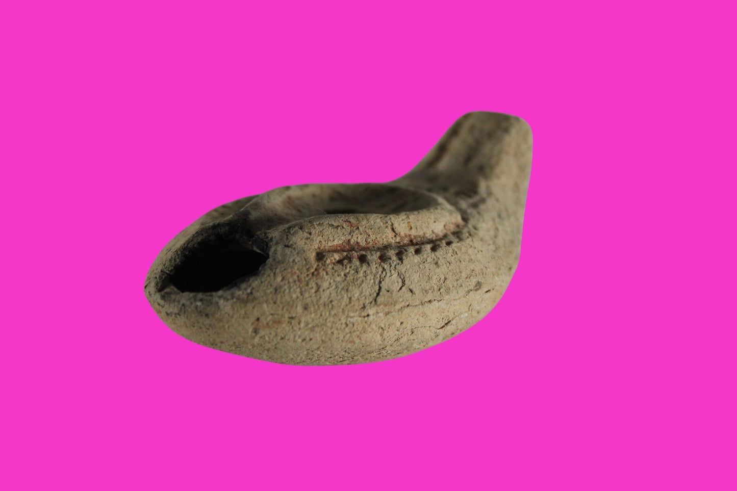 Ancient Holy Land Oil Lamp Artifact From Jesus Christ Homeland 400-500AD COA 28