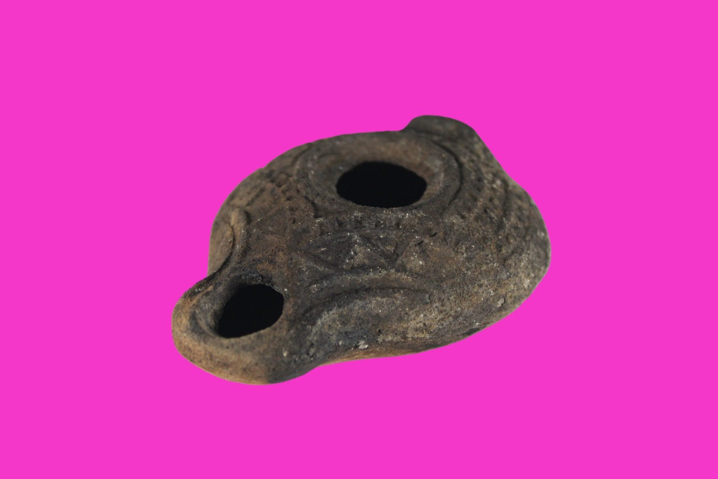 Holy Land Oil Lamp Ancient Artifact Time of Jesus & Apostles 63BC-323AD COA 63