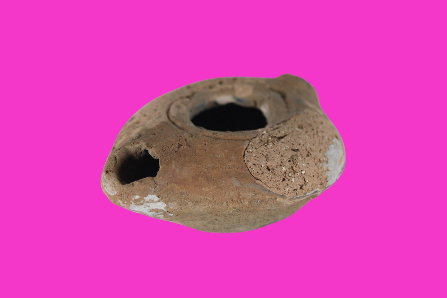 Holy Land Oil Lamp Ancient Artifact Time of Jesus & Apostles 63BC-323AD COA 62