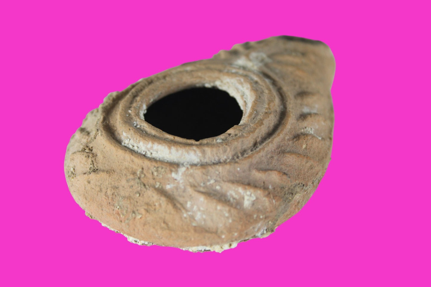 Holy Land Oil Lamp Ancient Artifact Time of the Christians 313-636 AD COA 193