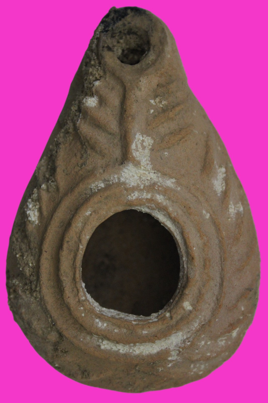 Holy Land Oil Lamp Ancient Artifact Time of the Christians 313-636 AD COA 193