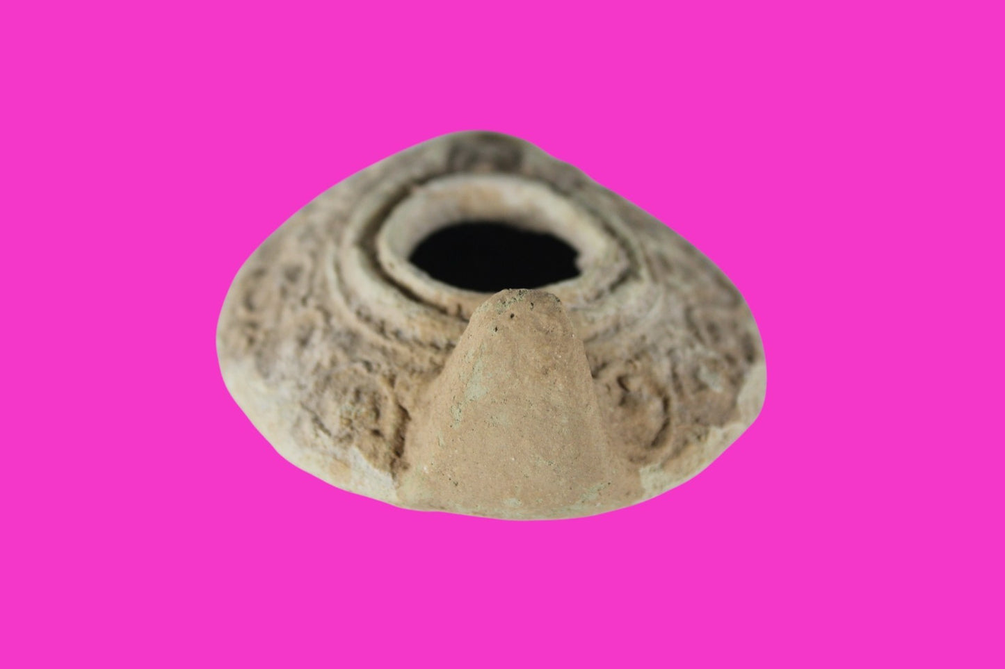 Holy Land Oil Lamp Ancient Artifact Time of the Christians 313-636 AD COA 219