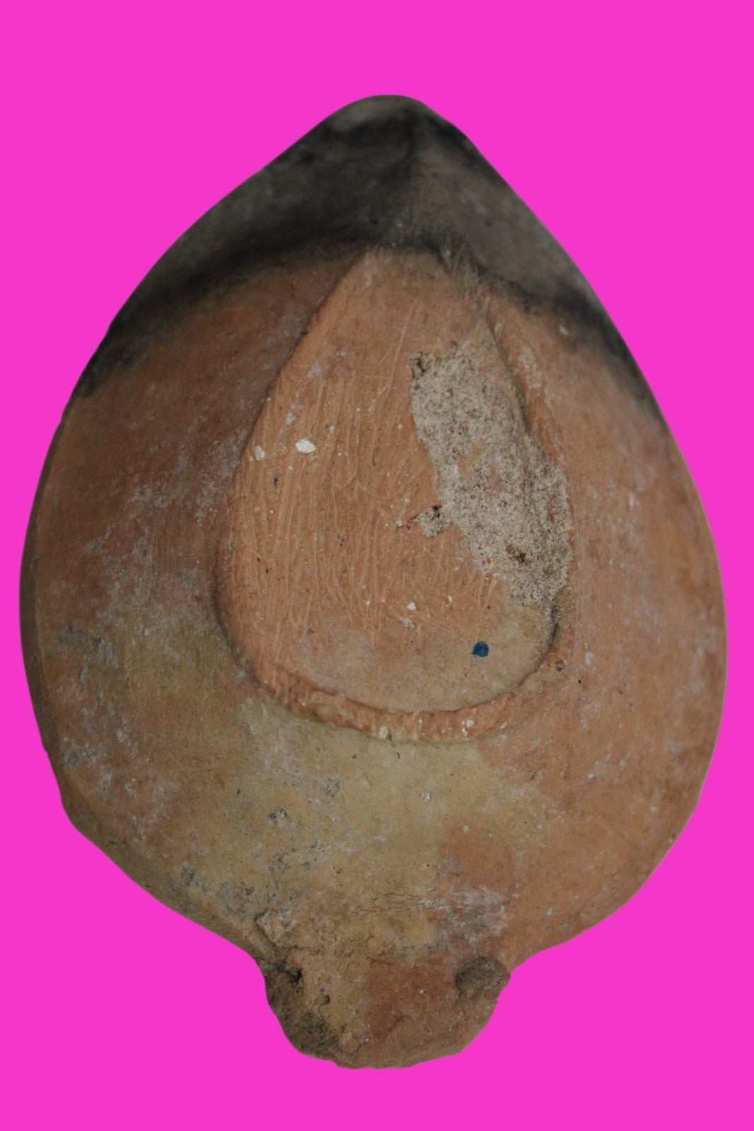 Holy Land Oil Lamp Ancient Artifact Time of the Christians 313-636 AD COA 224