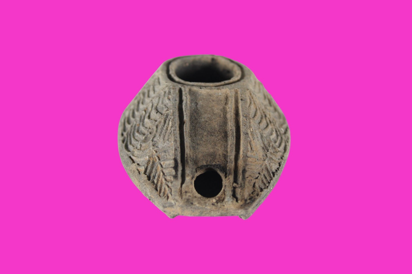 Holy Land Oil Lamp Ancient Artifact Time of the Christians 313-636 AD COA 212