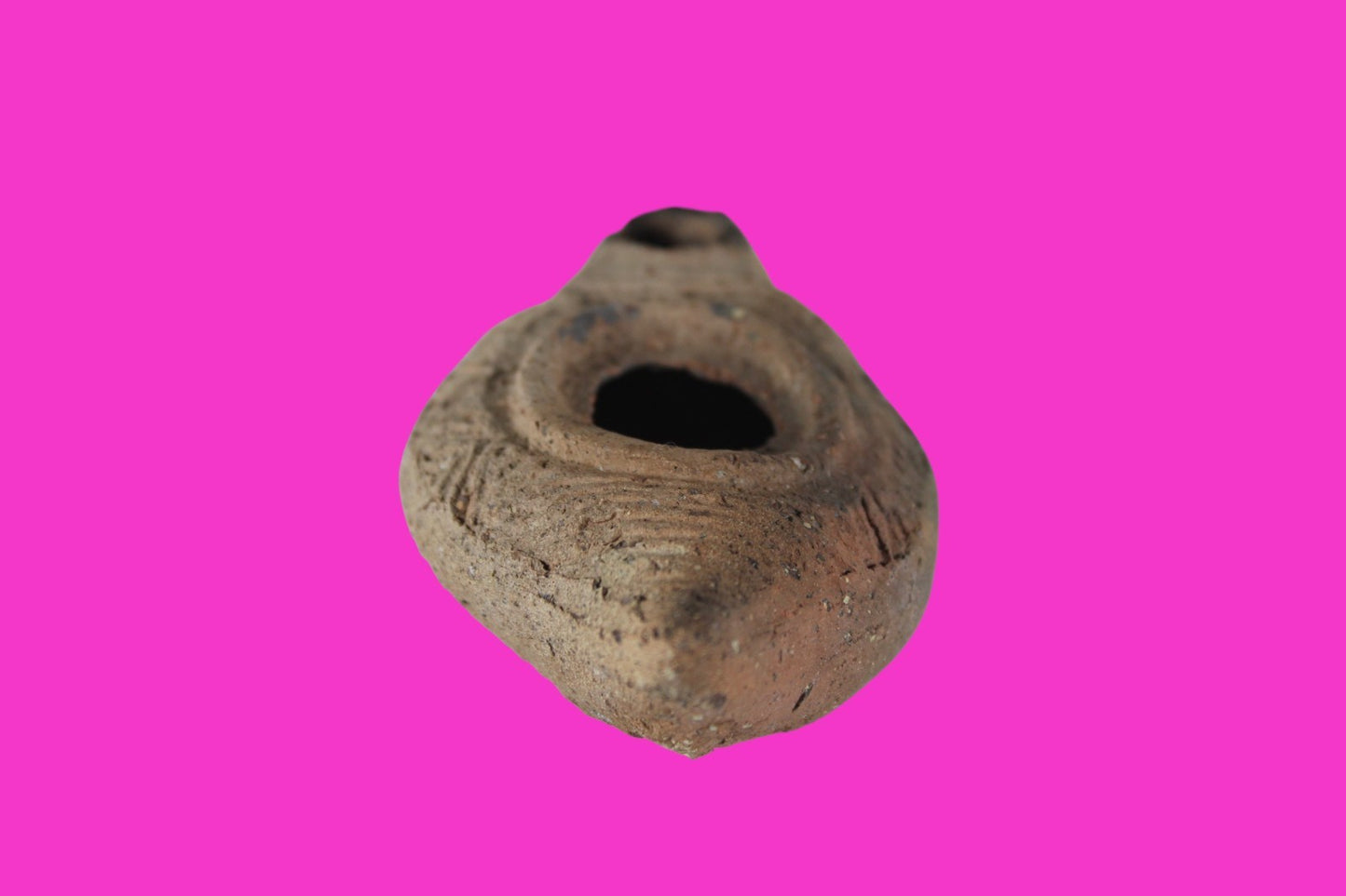 Holy Land Oil Lamp Ancient Artifact Time of Jesus & Apostles 63BC-323AD COA 154