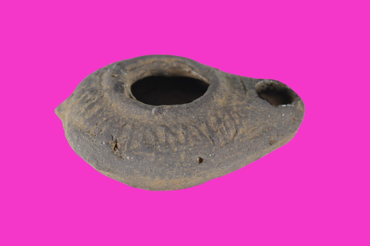 Holy Land Oil Lamp Ancient Artifact Time of Jesus & Apostles 63BC-323AD COA 170