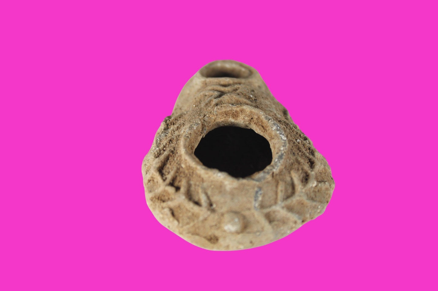 Holy Land Oil Lamp Ancient Artifact Time of the Christians 313-636 AD COA 201