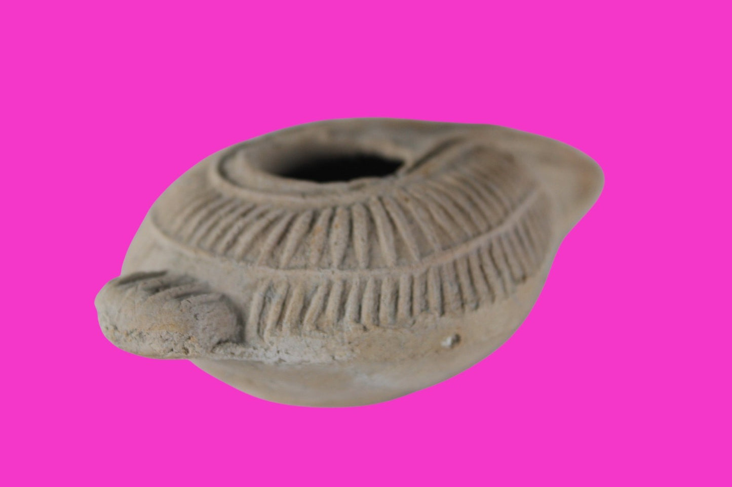 Holy Land Oil Lamp Ancient Artifact Time of the Christians 313-636 AD COA 177