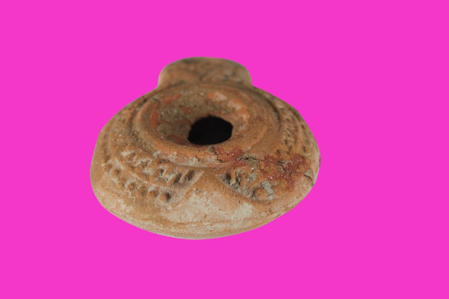 Holy Land Oil Lamp Ancient Artifact Time of Jesus & Apostles 63BC-323AD COA 164