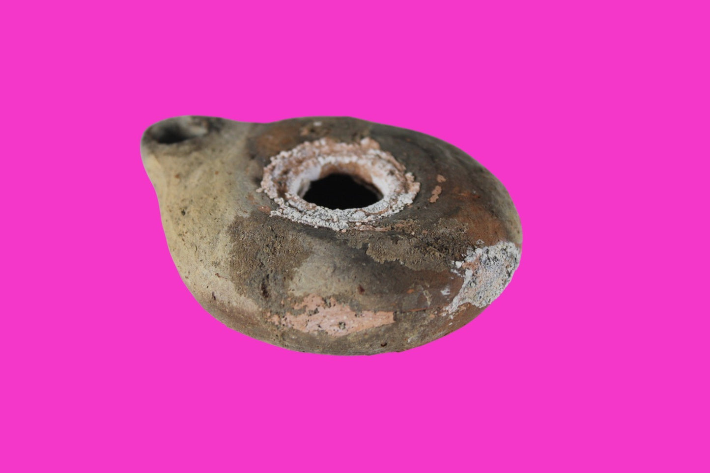 Holy Land Oil Lamp Ancient Artifact Time of Jesus & Apostles 63BC-323AD COA 156