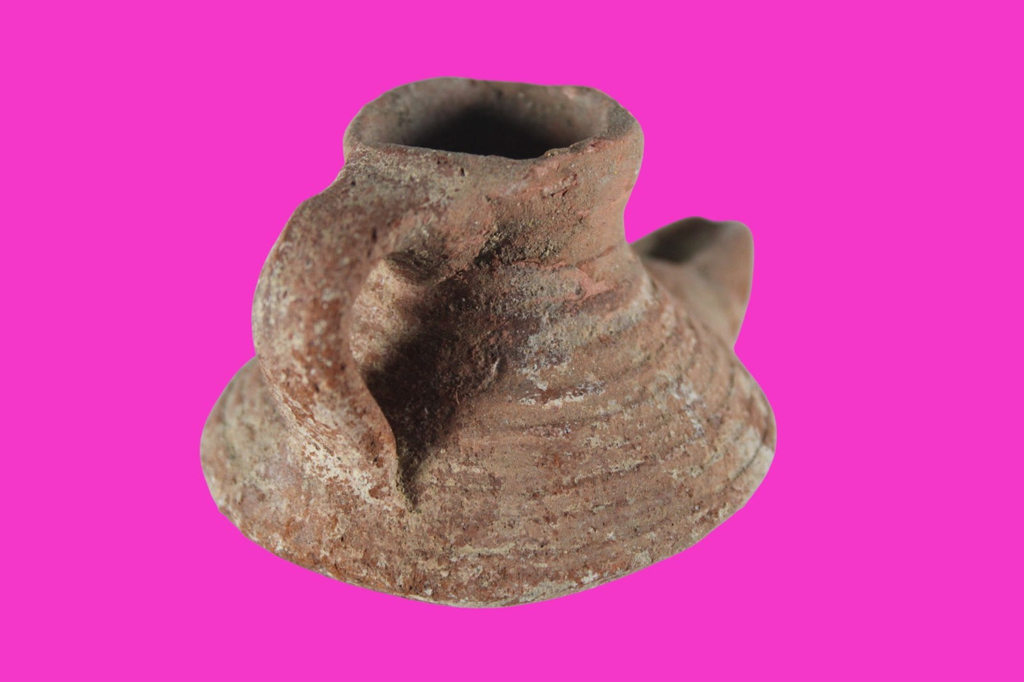 Holy Land Oil Lamp Ancient Artifact Time of the Arab Invasion 660-800 AD COA 237