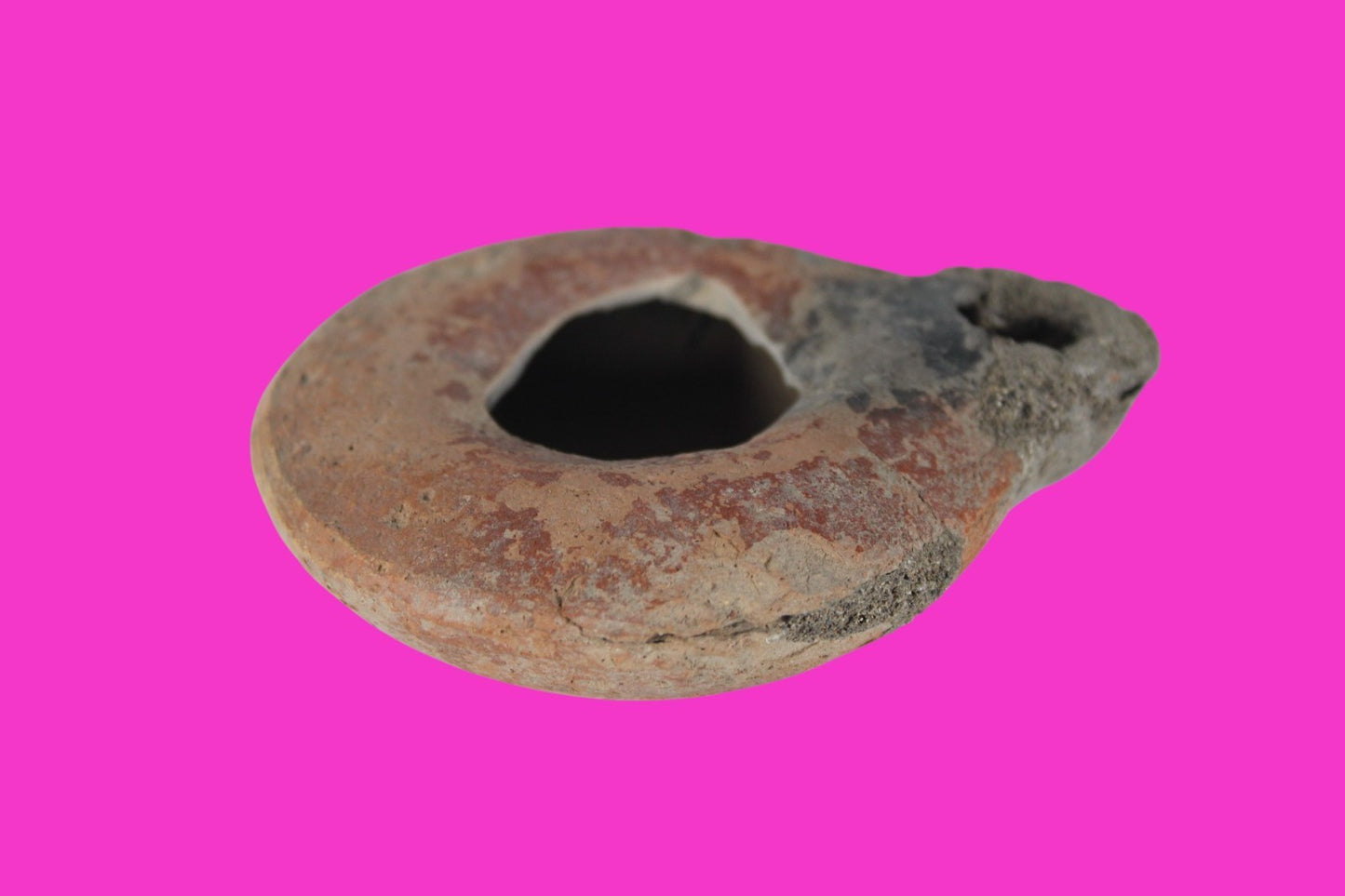 Holy Land Oil Lamp Ancient Artifact Time of Jesus & Apostles 63BC-323AD COA 141