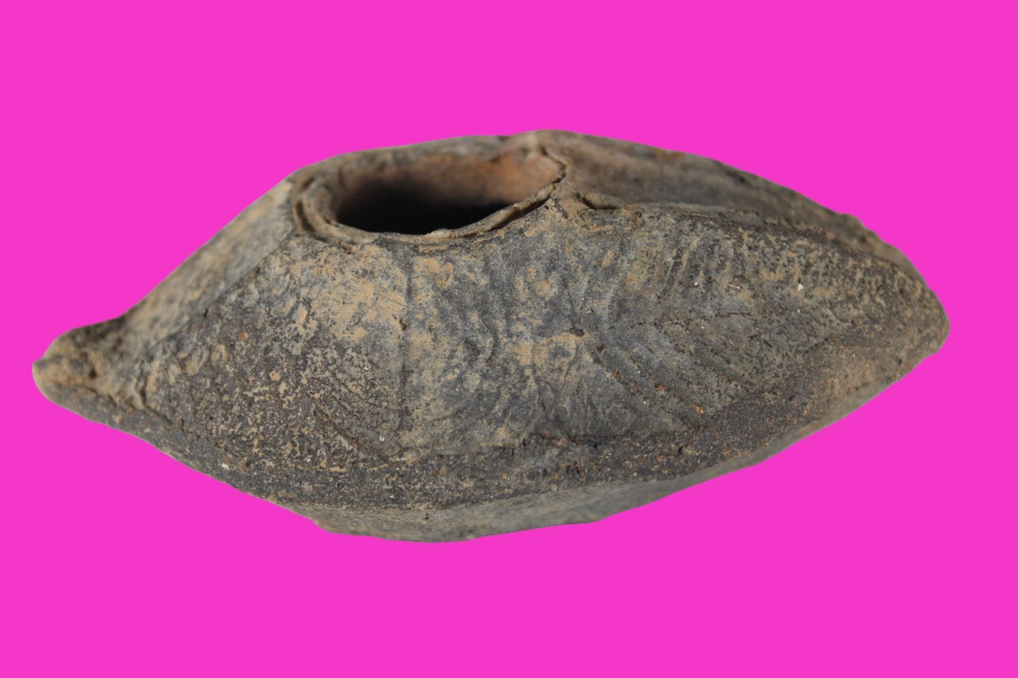 Holy Land Oil Lamp Ancient Artifact Time of the Christians 313-636 AD COA 182