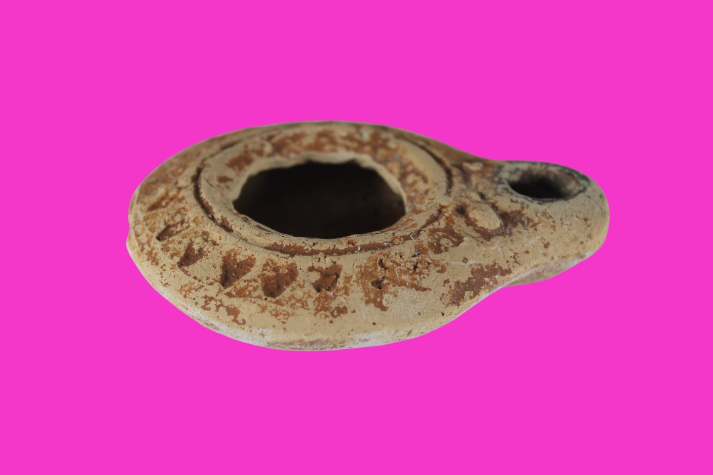 Holy Land Wine Juglet Time Of Joshua Made by Tribe of Dan in Tel Yahud COA Z05