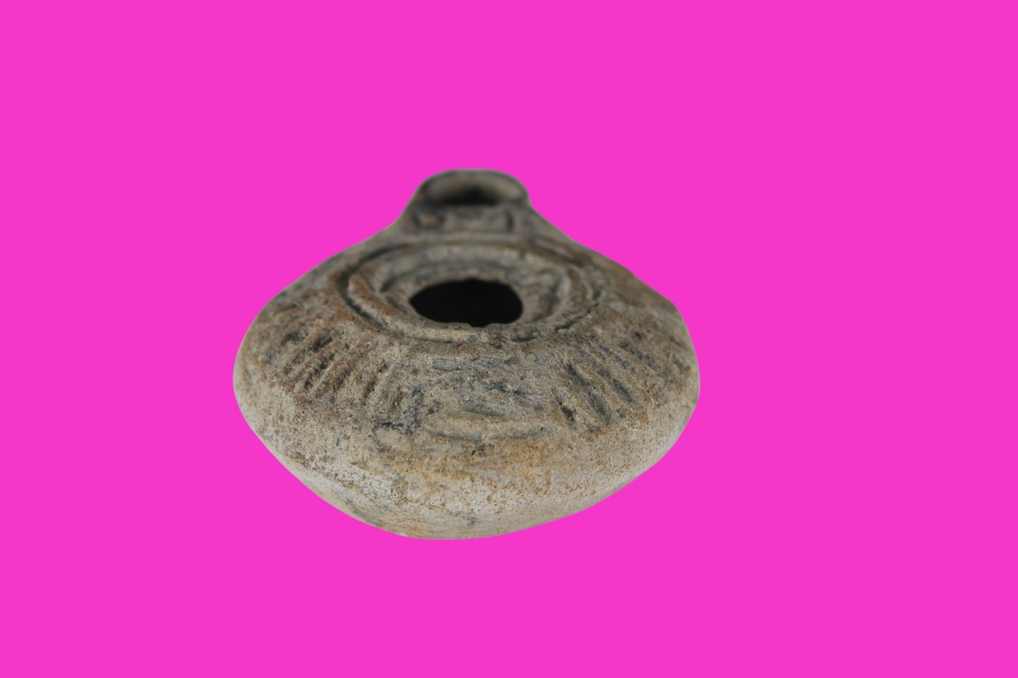 Holy Land Oil Lamp Ancient Artifact Time of Jesus & Apostles 63BC-323AD COA 153