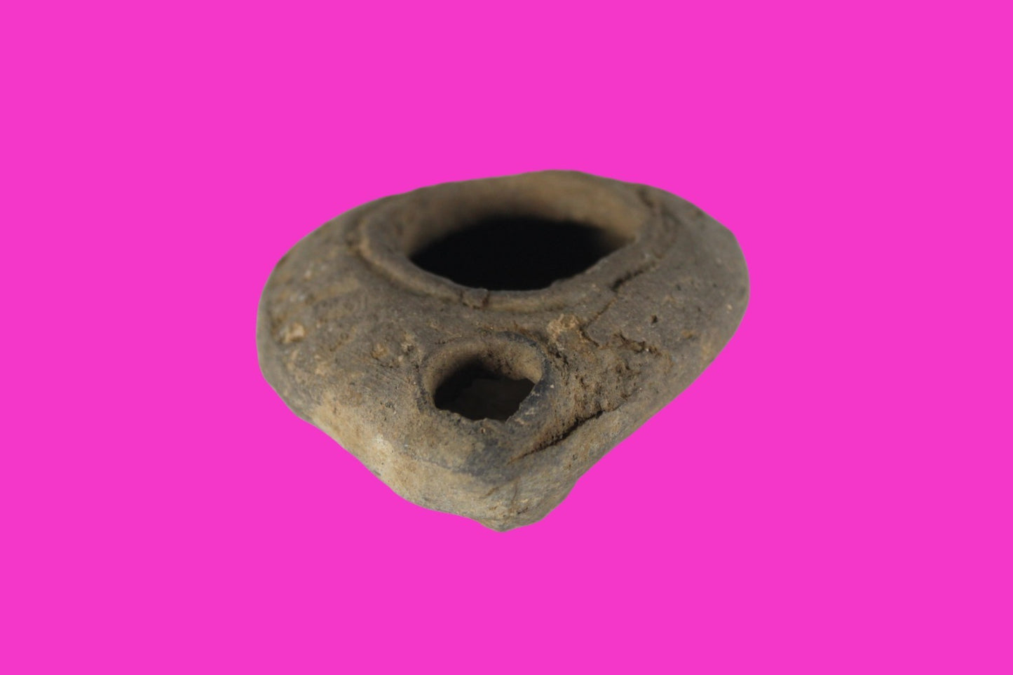 Holy Land Oil Lamp Ancient Artifact Time of Jesus & Apostles 63BC-323AD COA 147