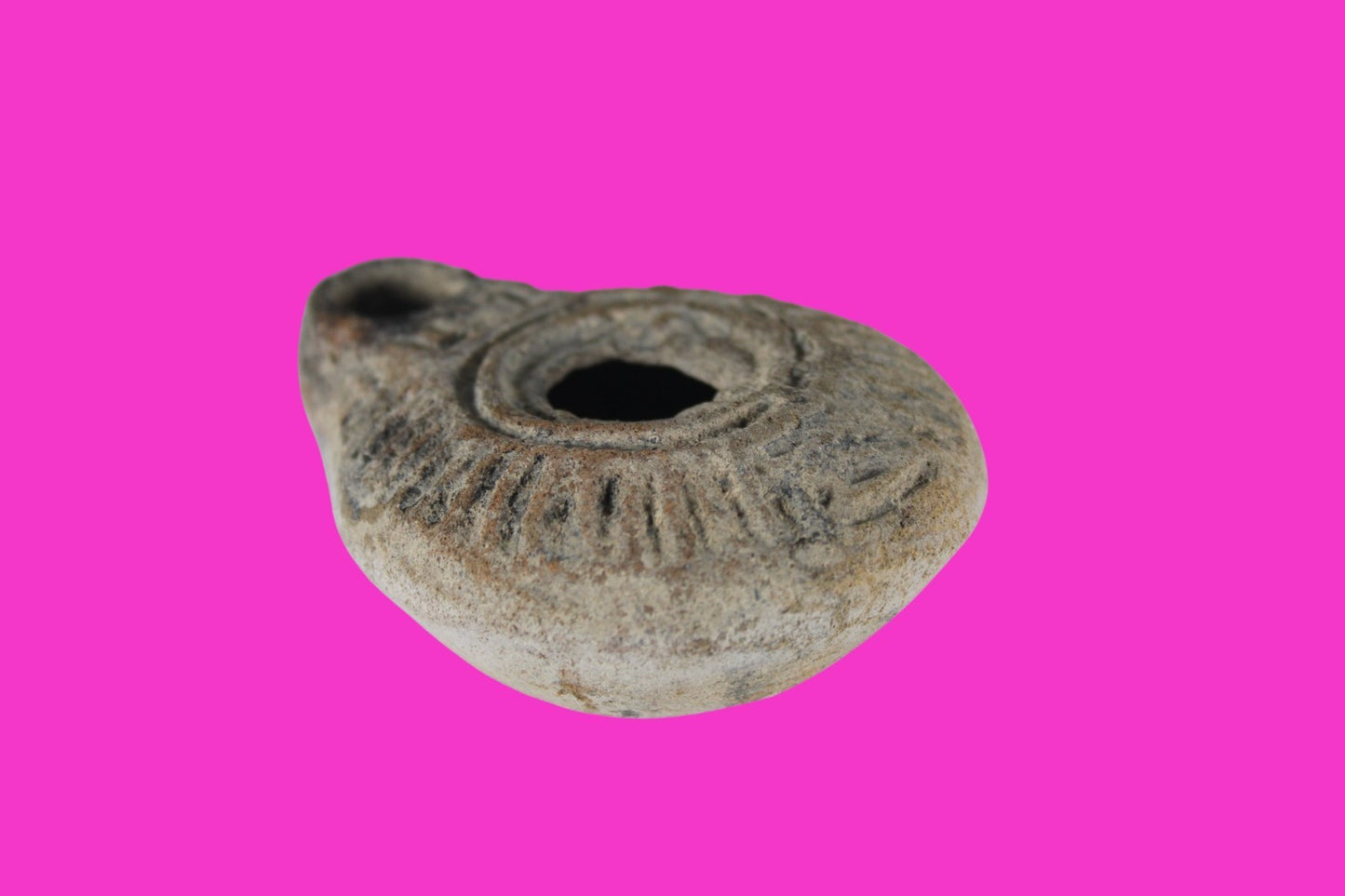 Holy Land Oil Lamp Ancient Artifact Time of Jesus & Apostles 63BC-323AD COA 153