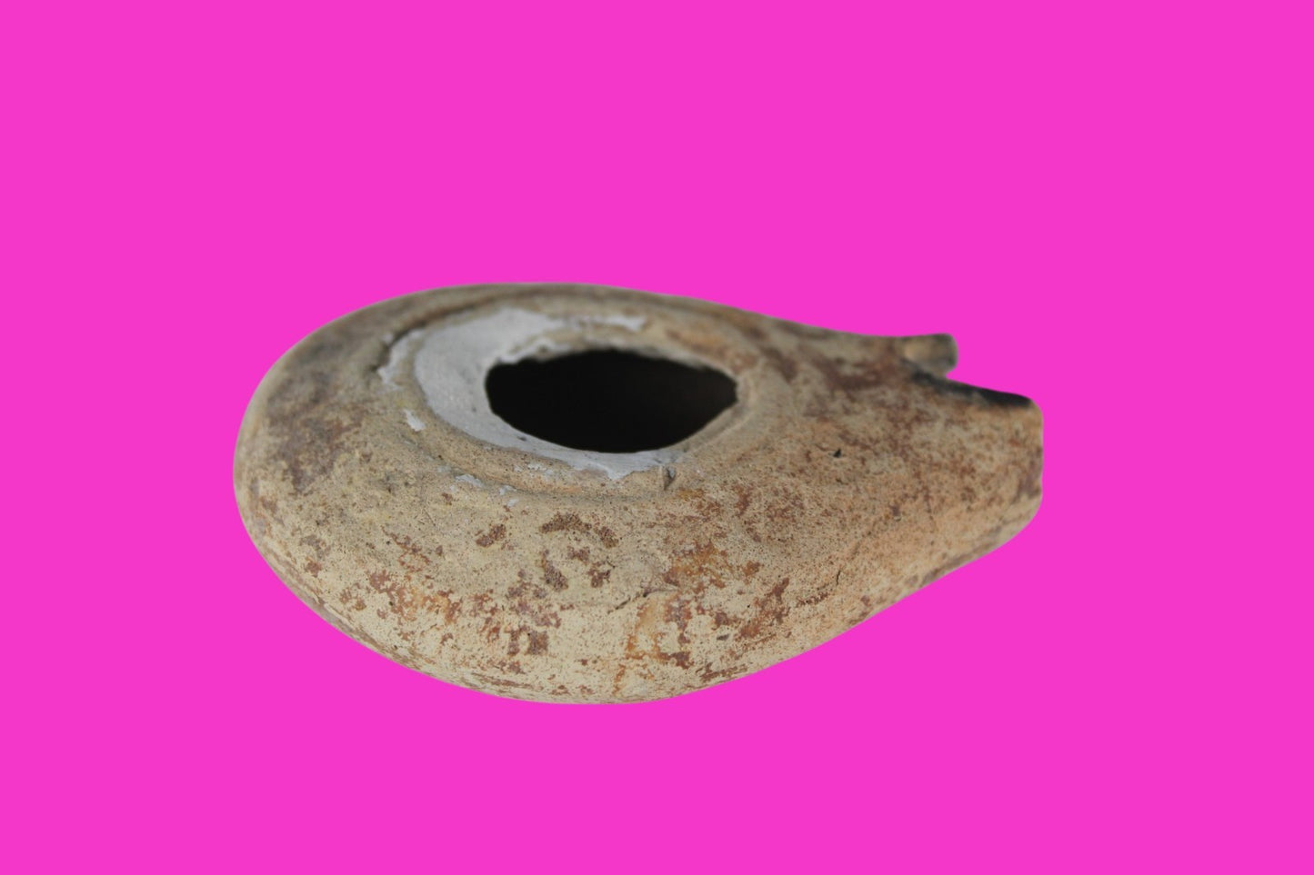 Holy Land Oil Lamp Ancient Artifact Time of Jesus & Apostles 63BC-323AD COA 143