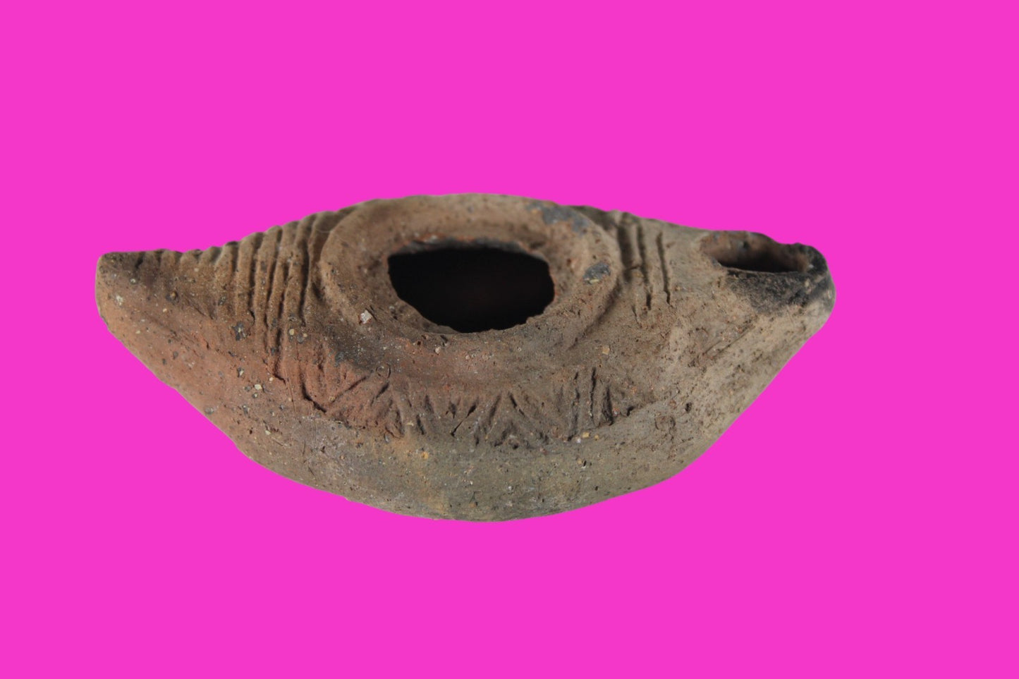 Holy Land Oil Lamp Ancient Artifact Time of Jesus & Apostles 63BC-323AD COA 154