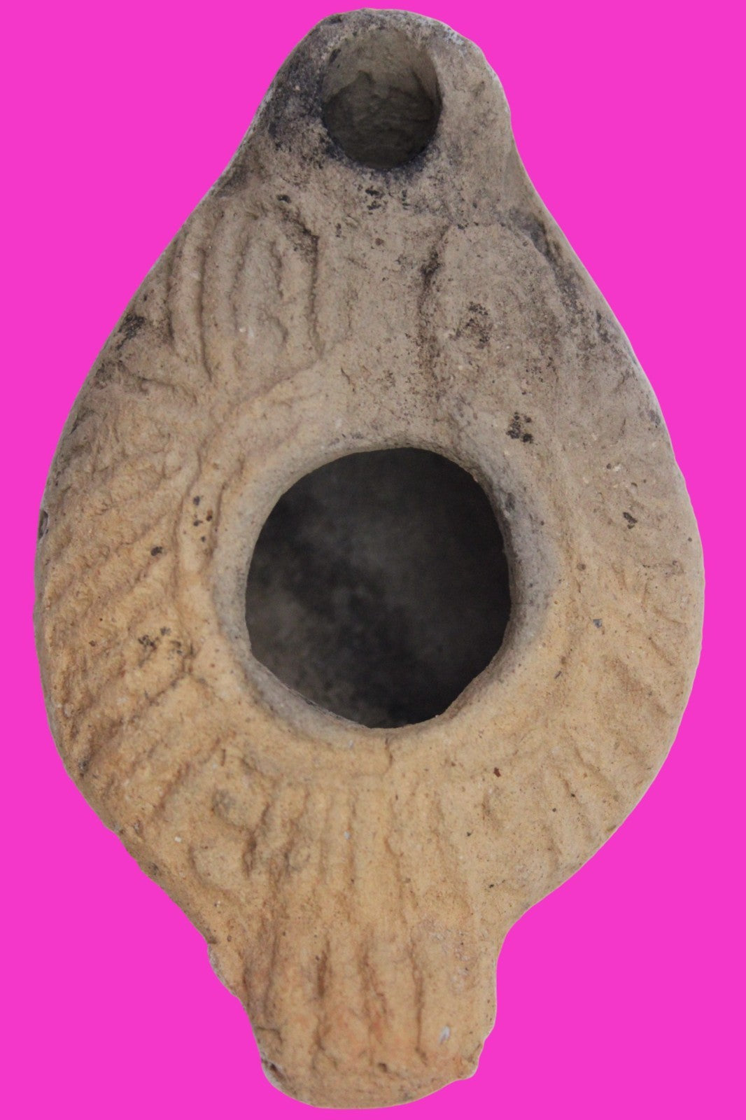 Holy Land Oil Lamp Ancient Artifact Time of the Christians 313-636 AD COA 173
