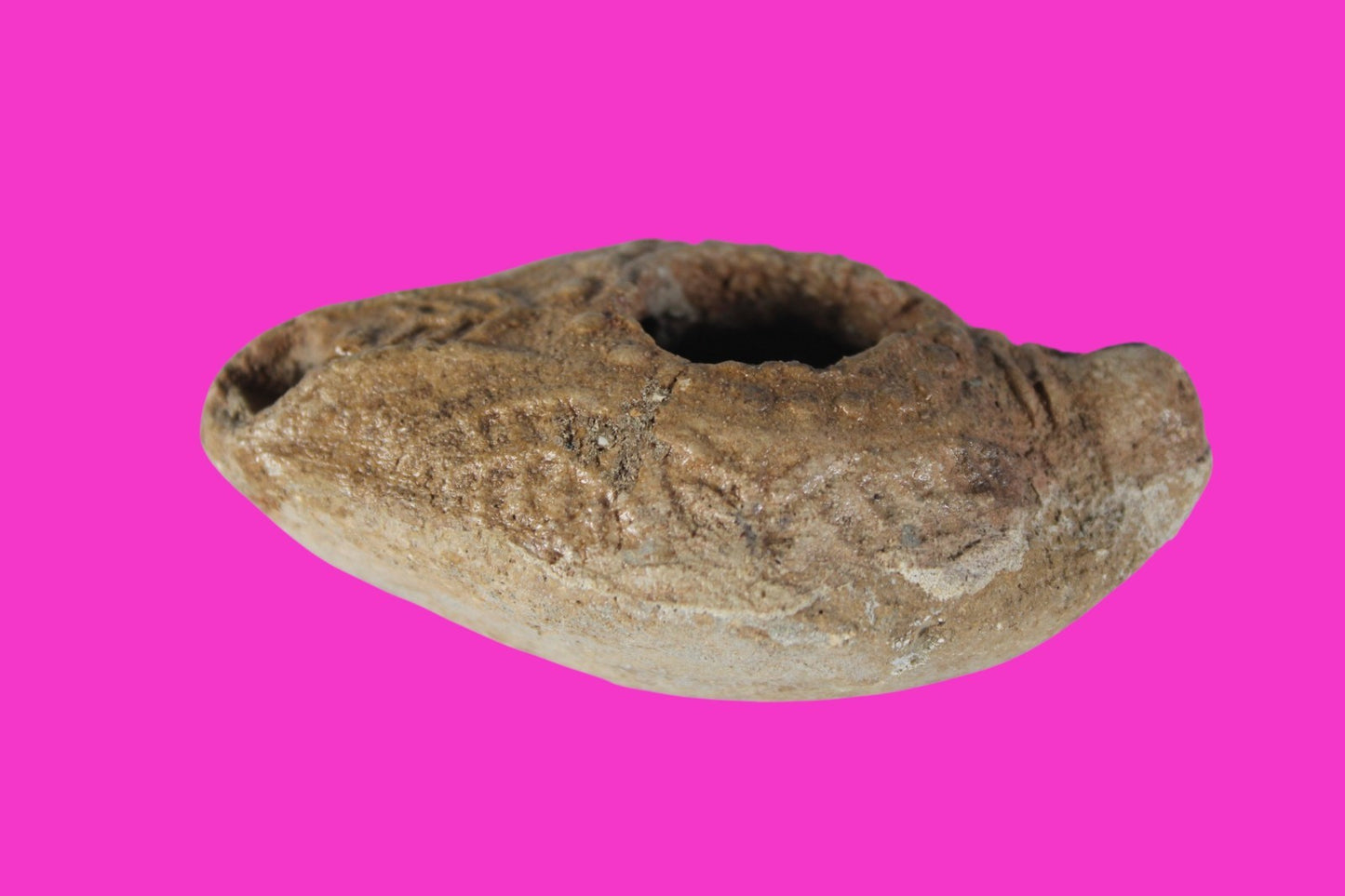 Holy Land Oil Lamp Ancient Artifact Time of the Christians 313-636 AD COA 190