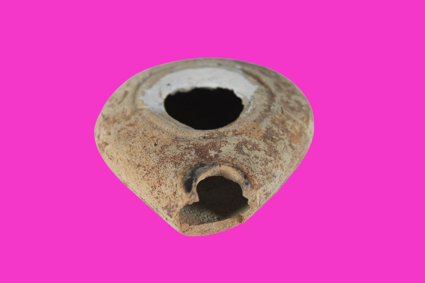 Holy Land Oil Lamp Ancient Artifact Time of Jesus & Apostles 63BC-323AD COA 143