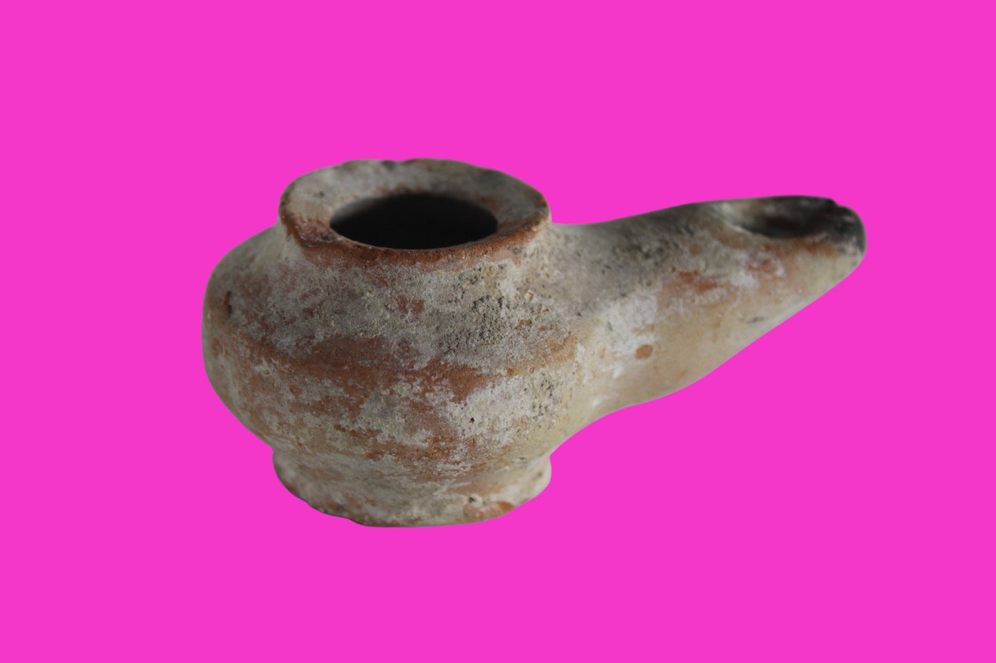 Holy Land Oil Lamp Ancient Artifact Alexander the Great Era 332-63 BC COA 232