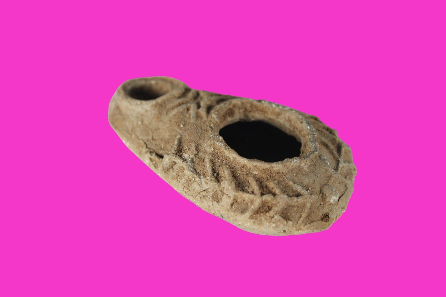 Holy Land Oil Lamp Ancient Artifact Time of the Christians 313-636 AD COA 201
