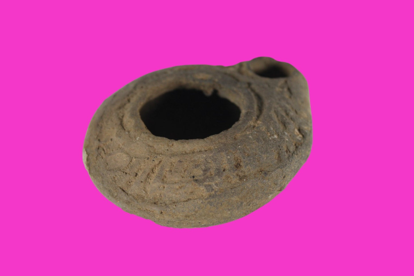 Holy Land Oil Lamp Ancient Artifact Time of Jesus & Apostles 63BC-323AD COA 147
