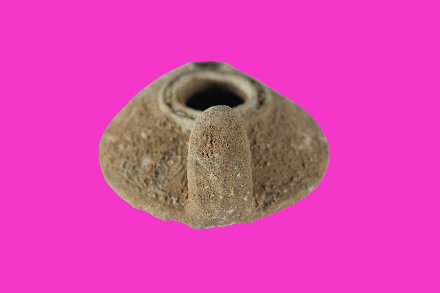 Holy Land Oil Lamp Ancient Artifact Time of the Christians 313-636 AD COA 205