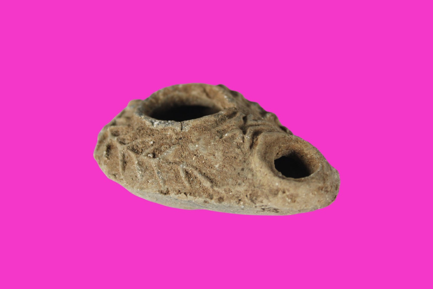 Holy Land Oil Lamp Ancient Artifact Time of the Christians 313-636 AD COA 201