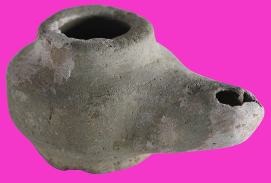 Holy Land Oil Lamp Ancient Artifact Alexander the Great Era 332-63 BC COA 230