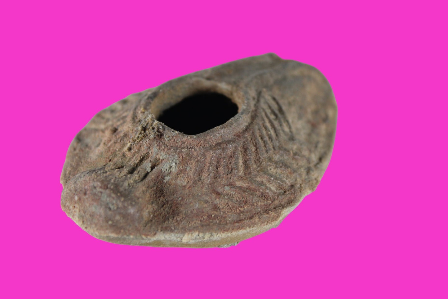 Holy Land Oil Lamp Ancient Artifact Time of the Christians 313-636 AD COA 178
