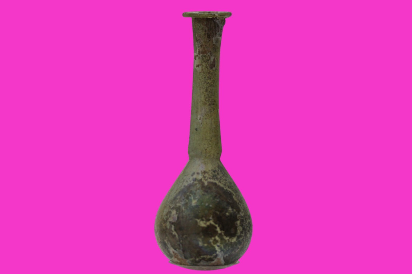 Ancient Holy Land Glass Bottle Authentic Artifact 100-300 AD Roman Era COA J20