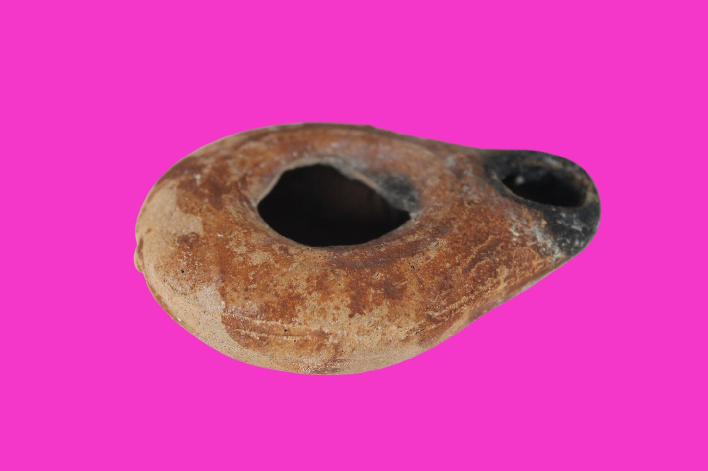 Holy Land Oil Lamp Ancient Artifact Time of Jesus & Apostles 63BC-323AD COA 144