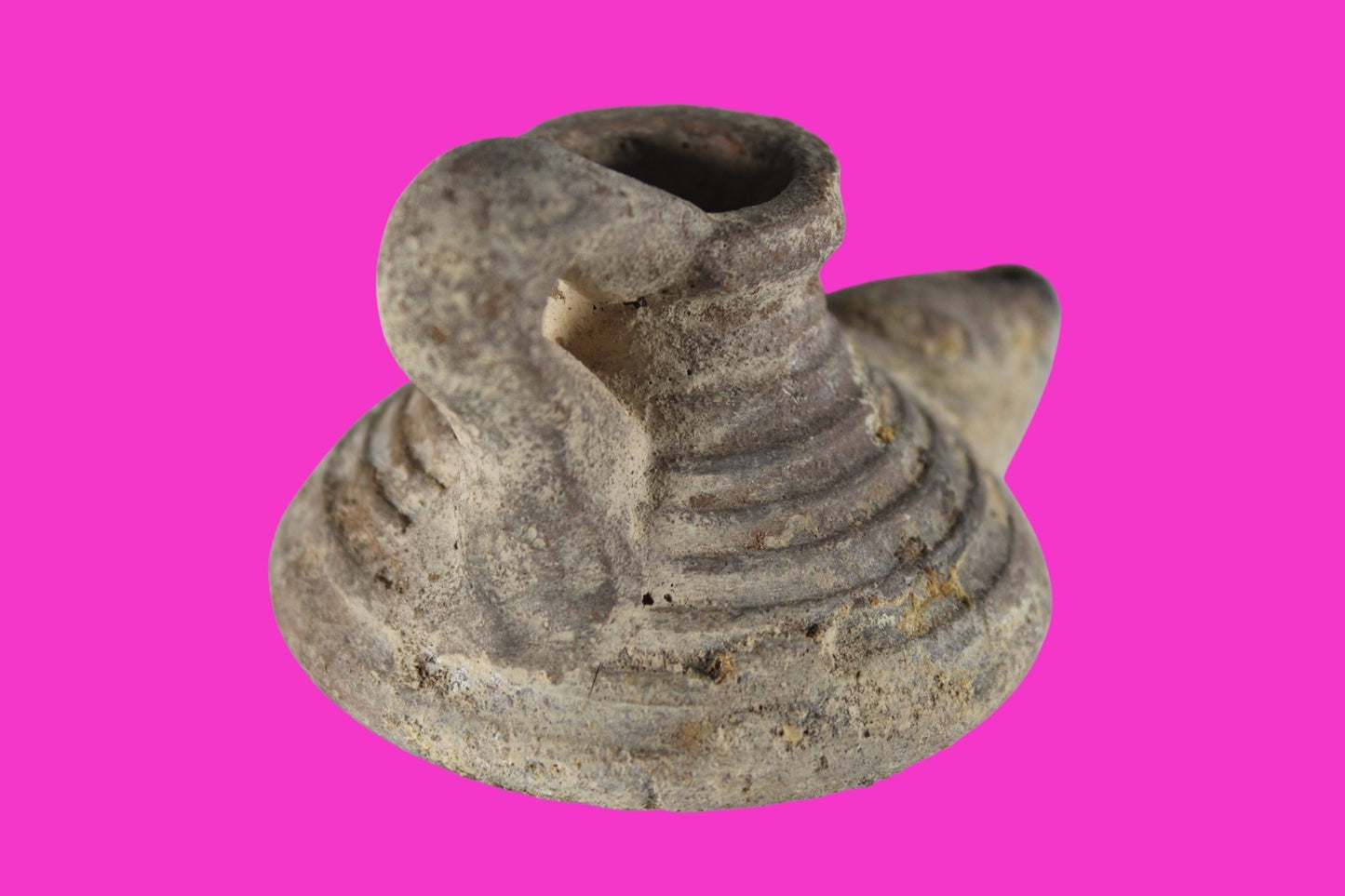 Holy Land Oil Lamp Ancient Artifact Time of the Arab Invasion 660-800 AD COA 240
