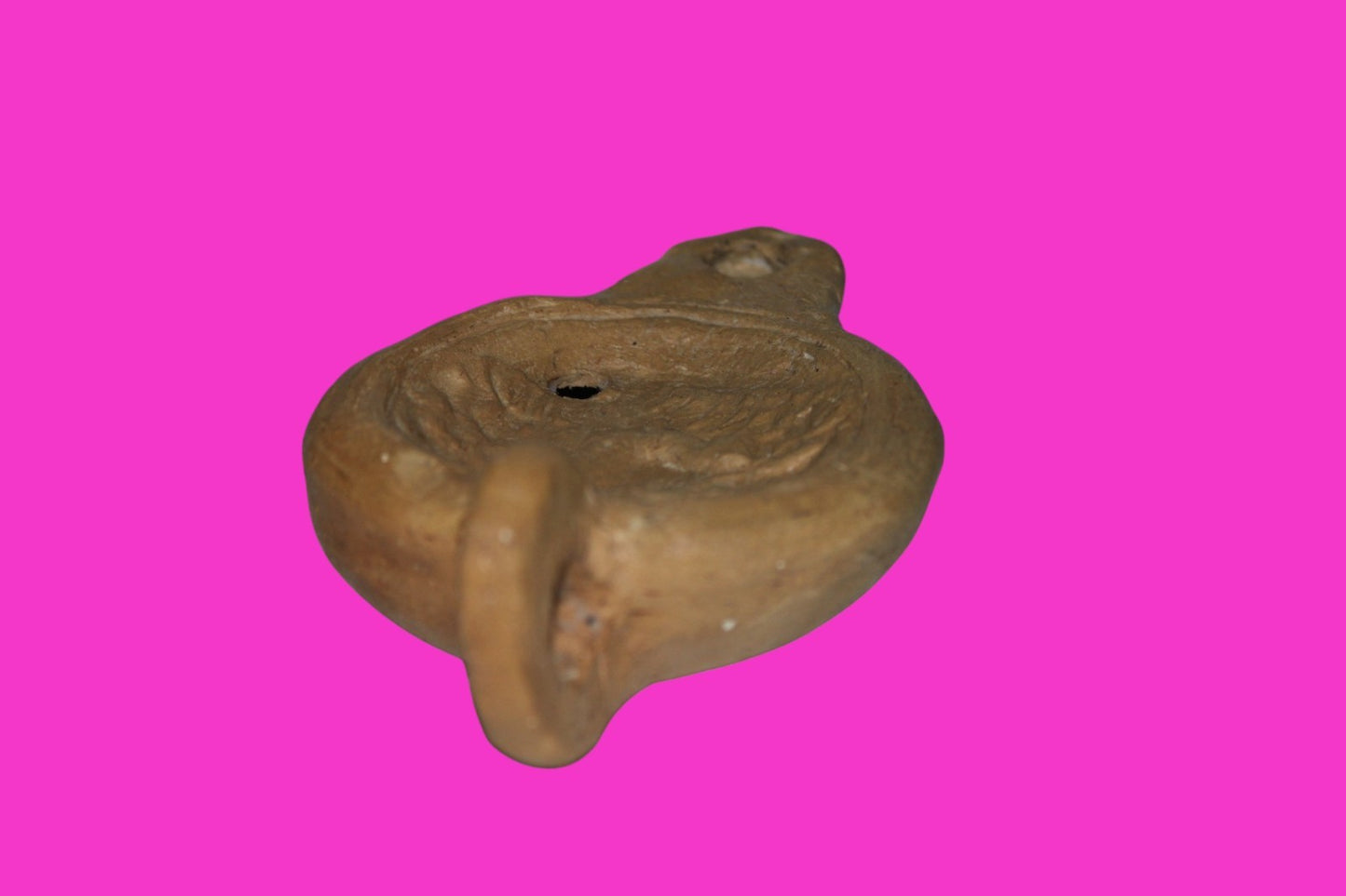 Four Horse War Chariot Oil Lamp Ancient Holy Land Artifact 200-400 AD COA J123