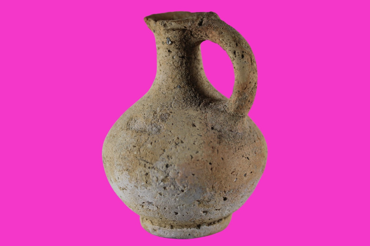 Time of The Christians Holy Land Artifact Ancient Jug Israel 313-636 AD COA 101