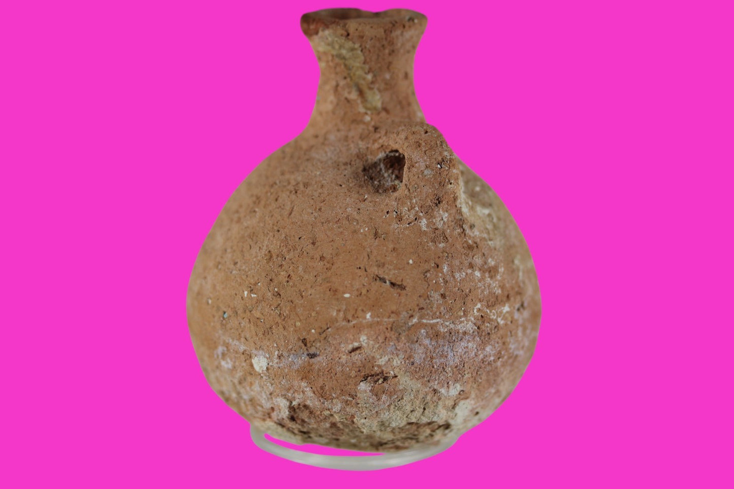 Time of Samson Holy Land Artifact Ancient Rare Anointing Jar 1200-1000 BC COA 82