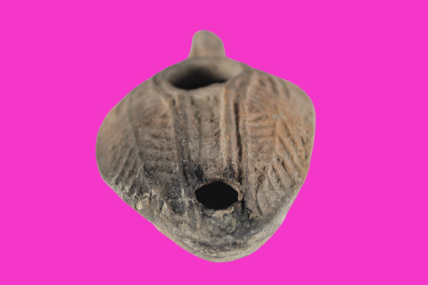 Holy Land Oil Lamp Ancient Artifact Time of the Christians 313-636 AD COA 188