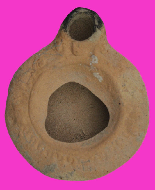 Holy Land Oil Lamp Ancient Artifact Time of Jesus & Apostles 63BC-323AD COA 135