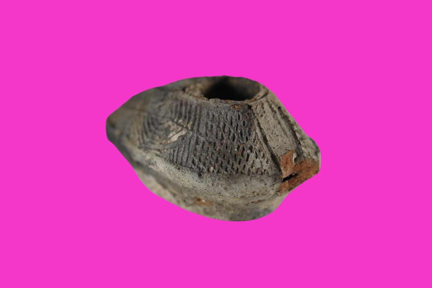 Time of the Christians Oil Lamp Ancient Holy Land Artifact 313-636 AD COA 15