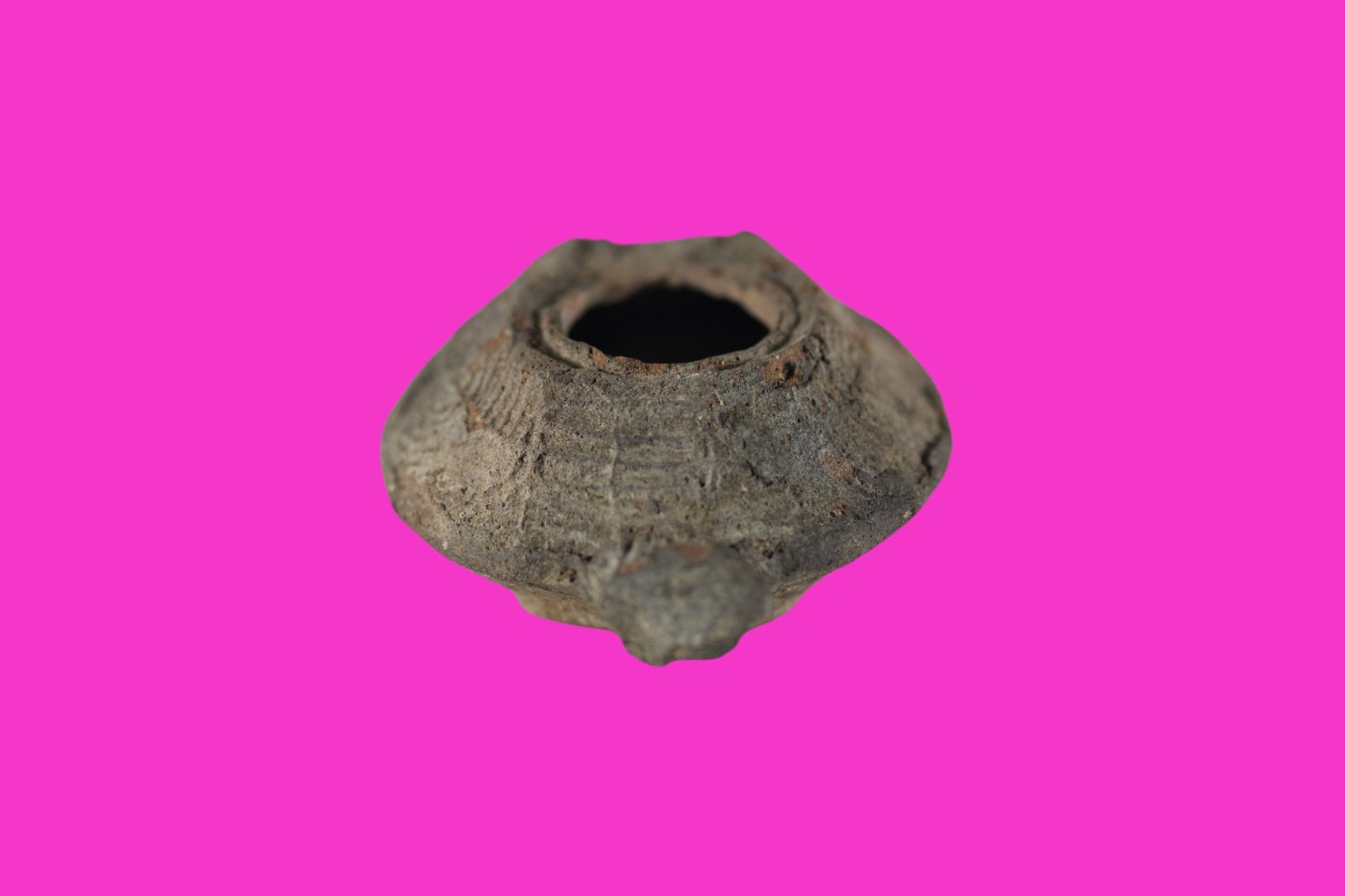 Time of the Christians Oil Lamp Ancient Holy Land Artifact 313-636 AD COA 08