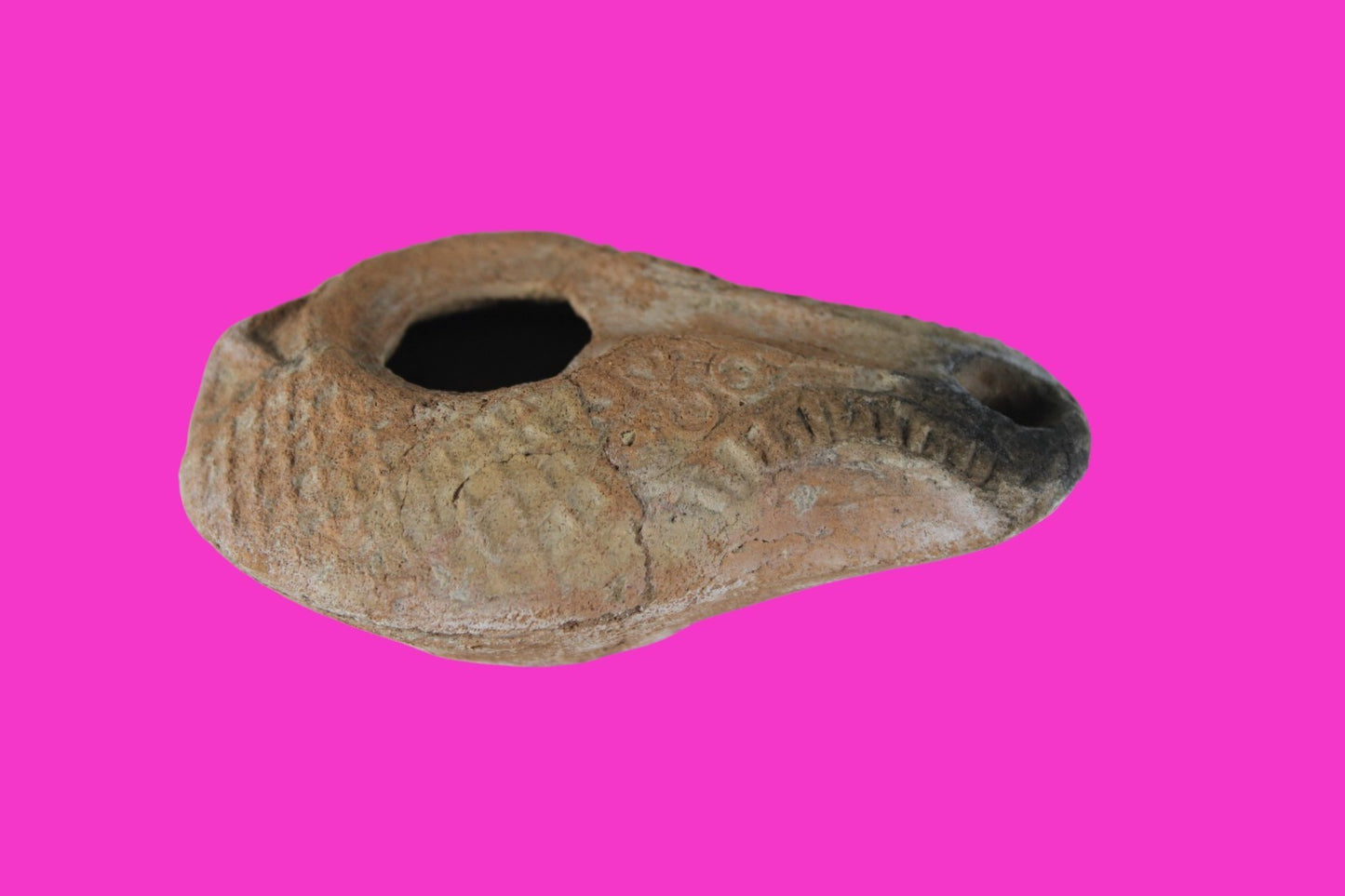 Holy Land Oil Lamp Ancient Artifact Time of Jesus & Apostles 63BC-323AD COA 157